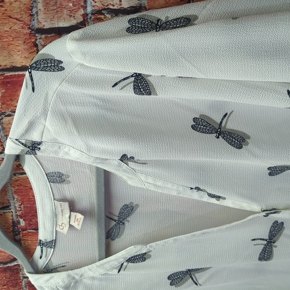 Dressbarn 3x dragonfly blouse ladies dress shirt - Picture 3 of 10